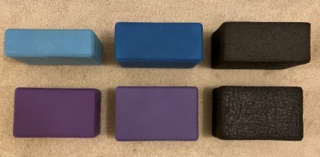 Foam yoga blocks